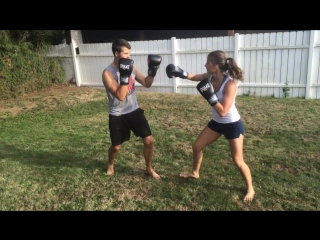 boxing with girls is dangerous...